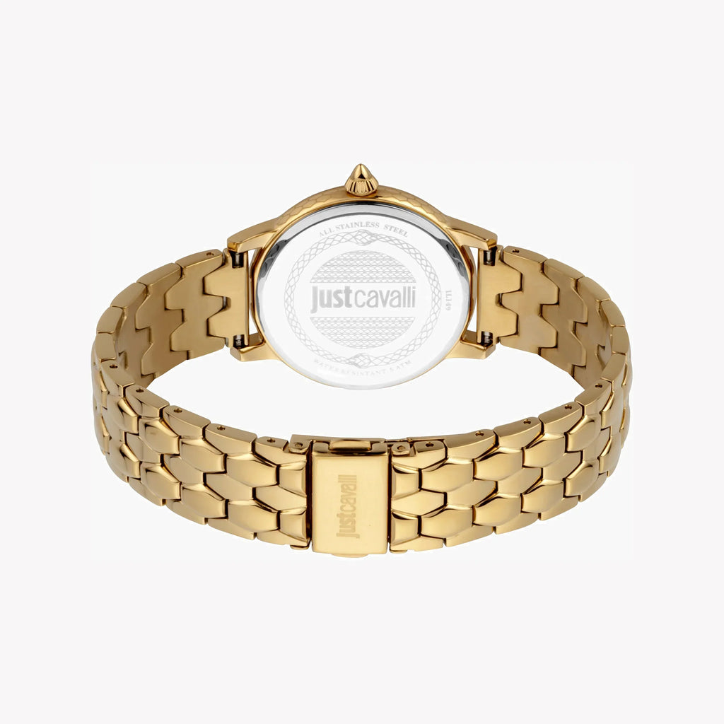 Just Cavalli Women's Gold Watch, Champagne Dial | Jc1l149m0045