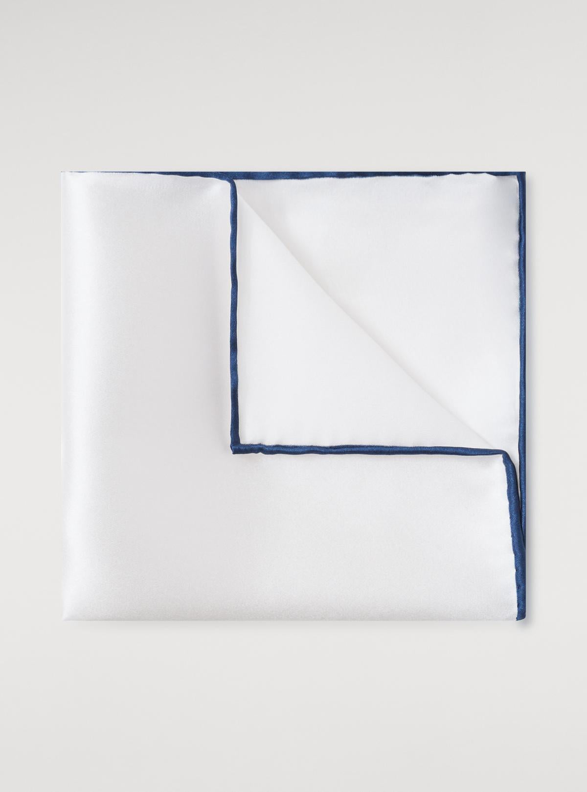 Pochette in seta tinta unita