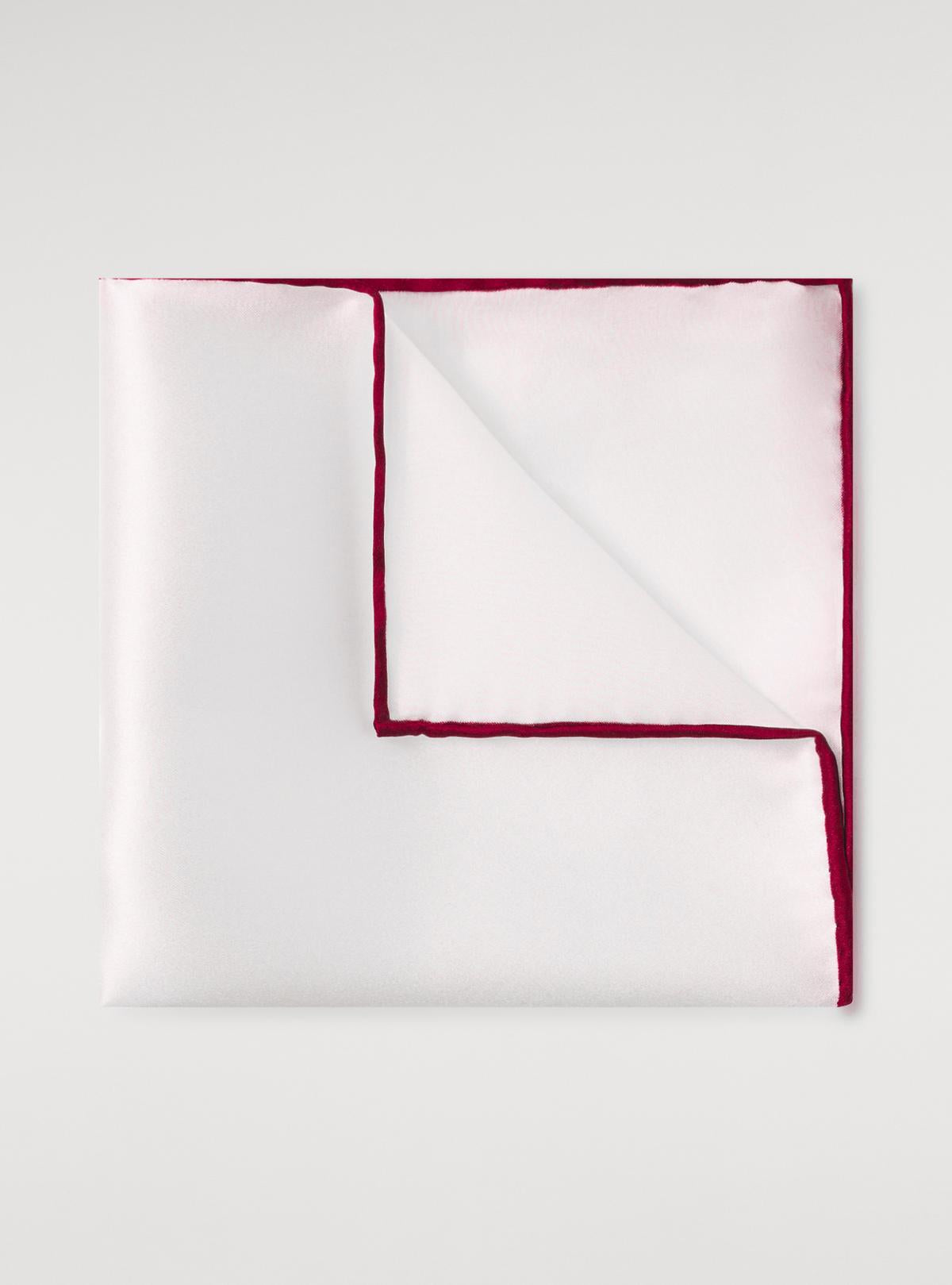 Pochette in seta tinta unita