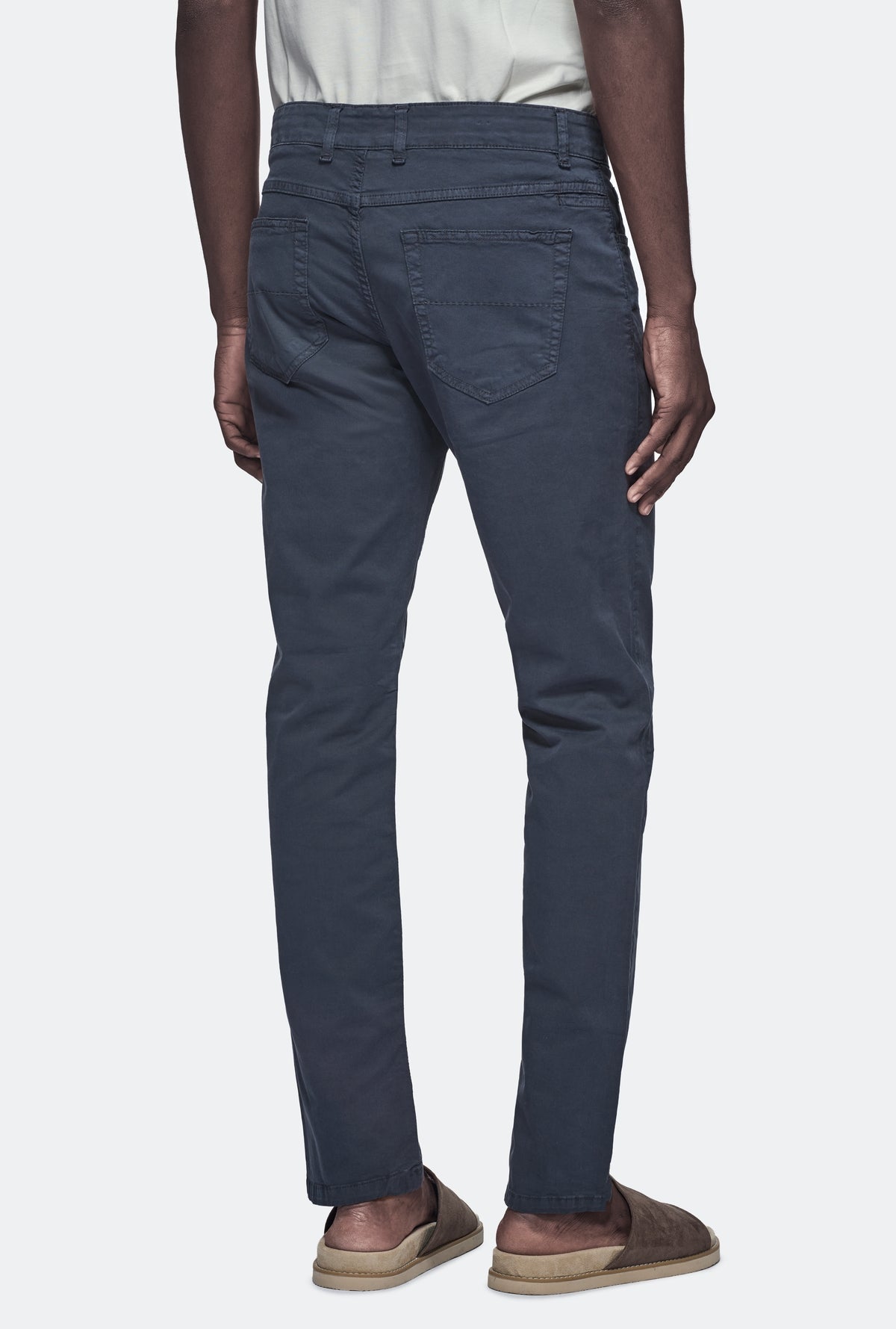 Pantalone cinque tasche in gabardine