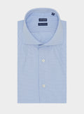 Camicia collo francese micro pied de poule