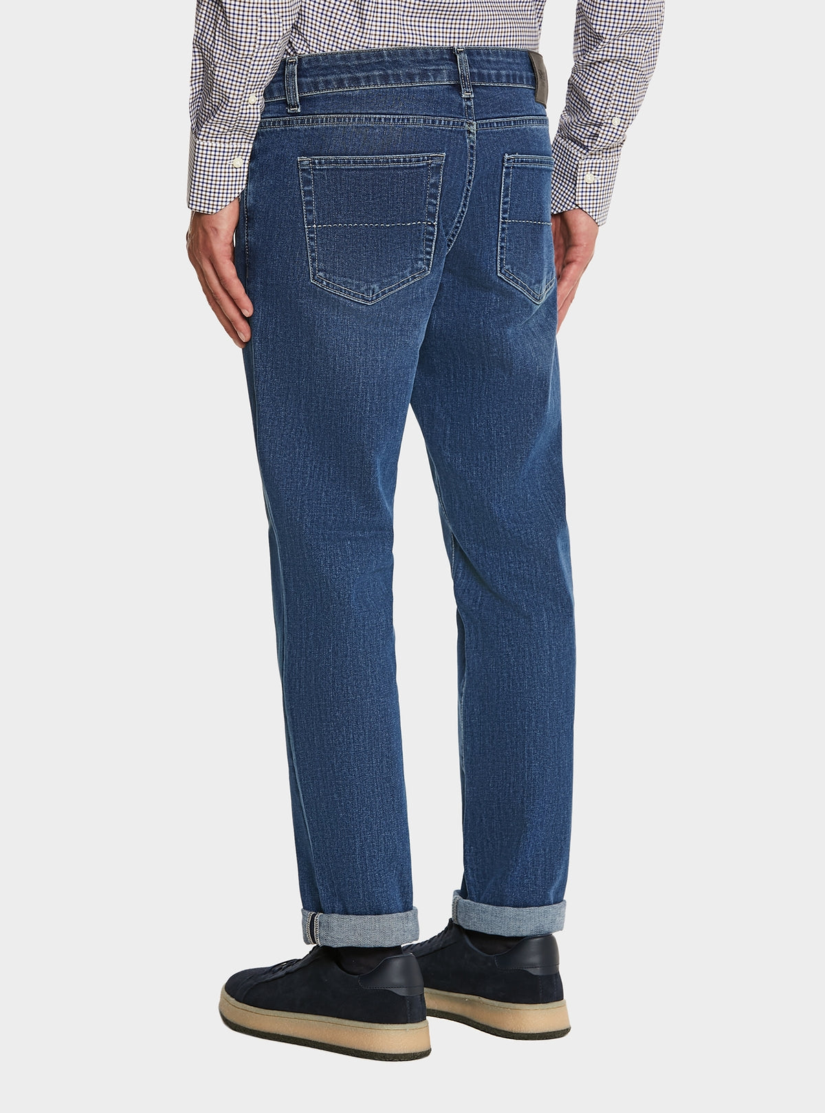 Jeans denim 5 tasche in cotone stretch