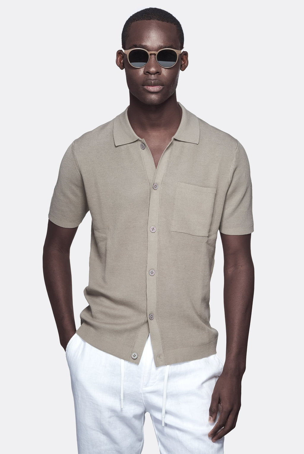 Polo camicia mezza manica 100% cotone