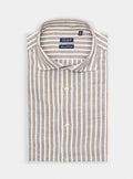 Camicia in lino e cotone a righe