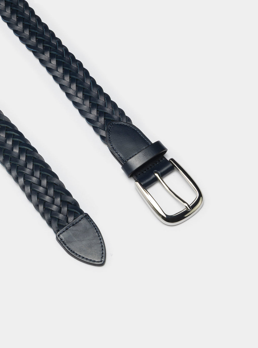 Cintura intrecciata in pelle