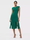 European and American green hollow out sexy belt bandage dress high-end party dress evening gown
