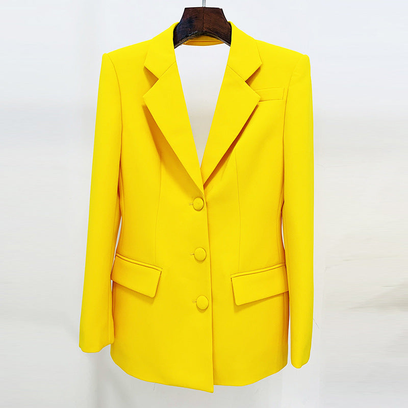 Unique Designer Sexy Backless Blazer for Women Runway Designer Elegant Black Jacket Autumn New in Outwears