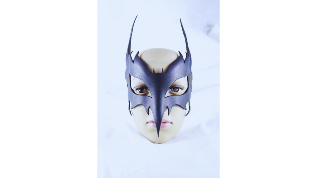 Horned Leather Ritual Mask For Gothic Power Play And Identity Transformation
