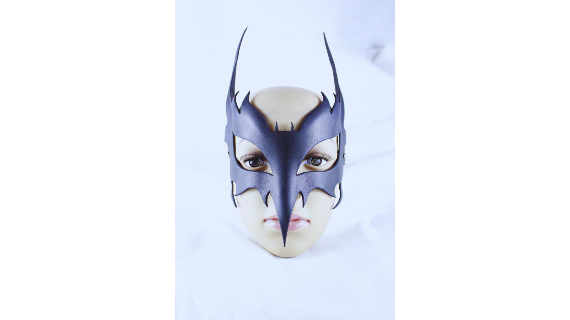 Horned Leather Ritual Mask For Gothic Power Play And Identity Transformation