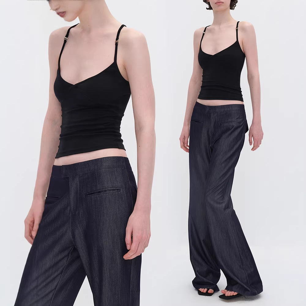 Women's Strapless Inner Vest Slim Fit Elastic Bodycon Tank Top with Soft Fabric, Back Coverage and Underbust Design