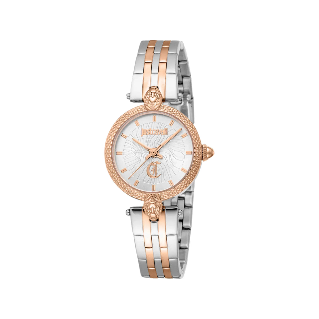Just Cavalli Women's Two-Tone Watch, Silver Dial | Jc1l330m0085