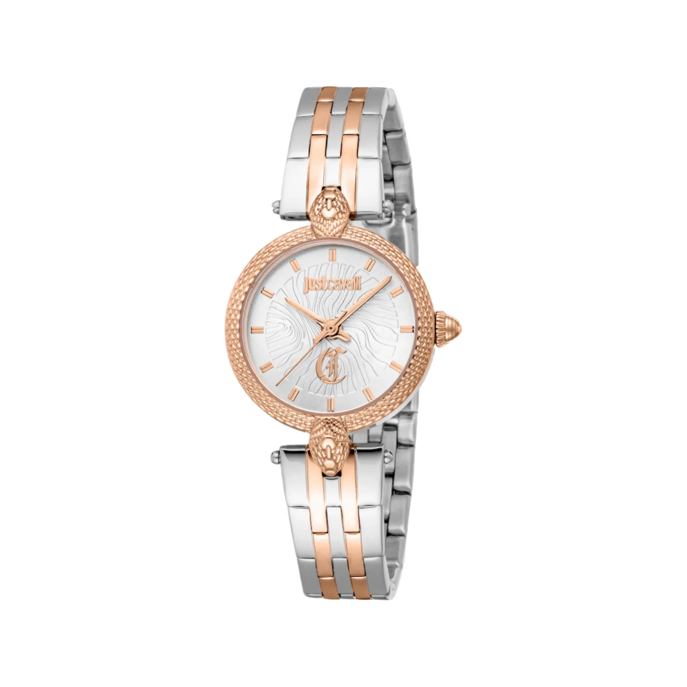 Just Cavalli Women's Two-Tone Watch, Silver Dial | Jc1l330m0085