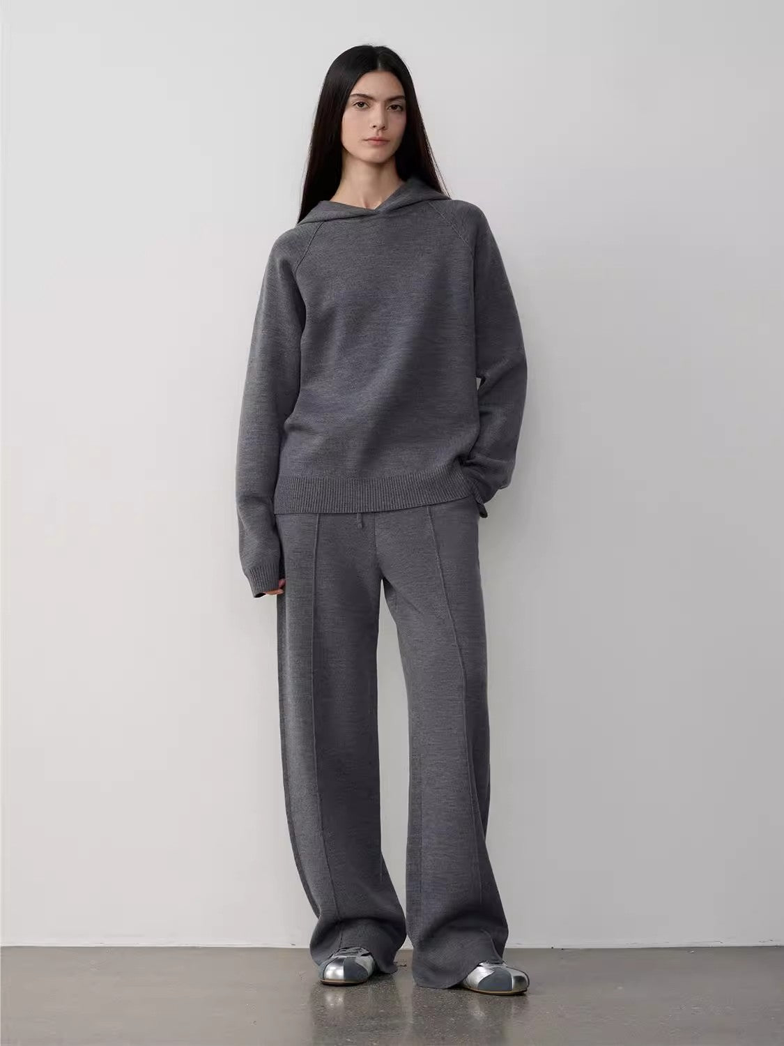 "Urban One" Wool Hooded Knit Outfit