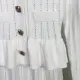 French socialite design with ruffle edge patchwork long sleeved dress for women slim fit and slimming short skirt