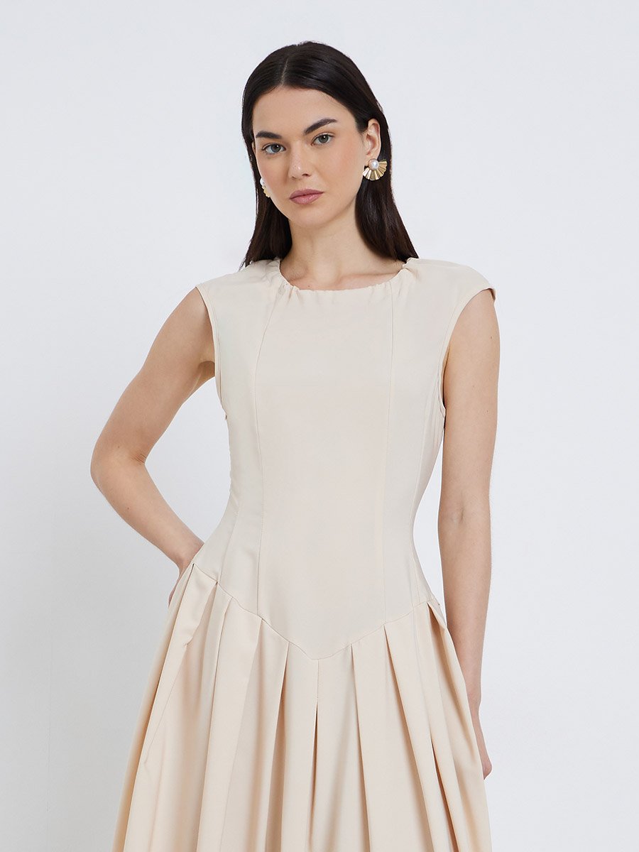 Pleated Vintage Dress