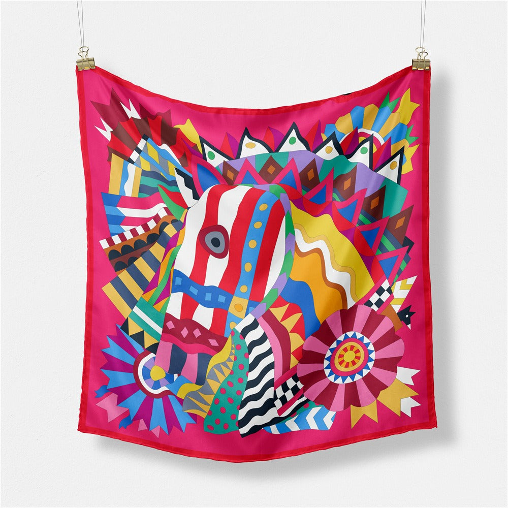 Hand-painted Junma scarf