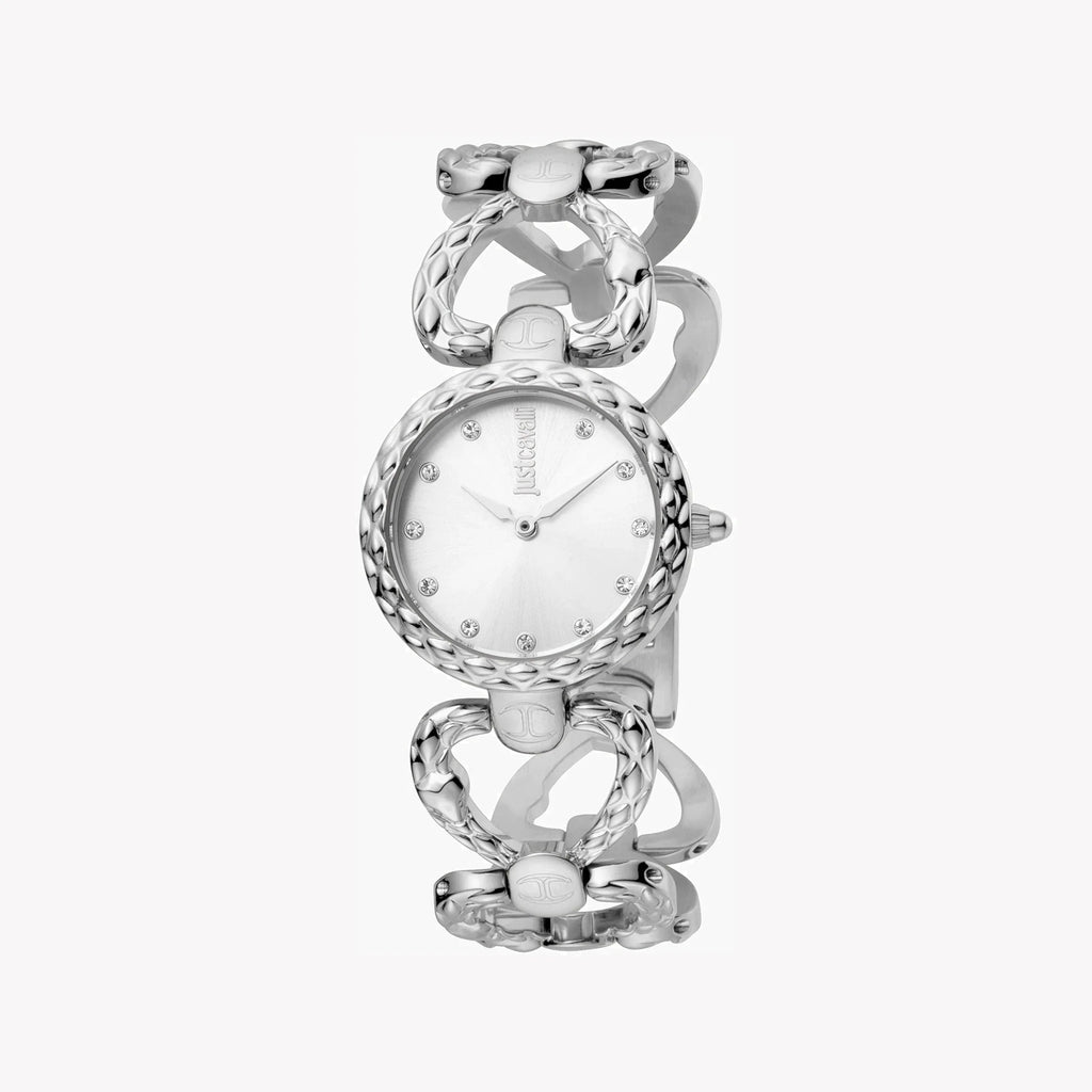 Just Cavalli Women's Silver Watch, Elegant Design | Jc1l132m0015