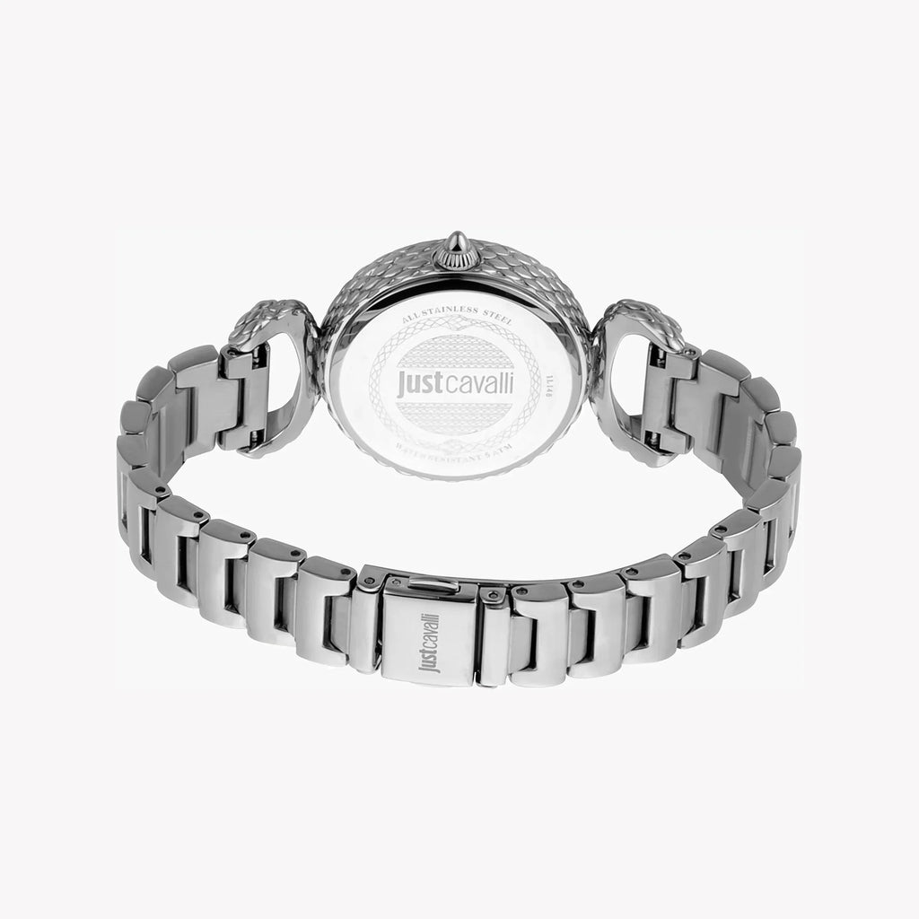 Just Cavalli Women's Silver Watch, White Mother Of Pearls | Jc1l148m0045