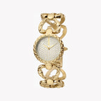 Just Cavalli Gold Stainless Steel Watch, Silver Dial | Jc1l132m0075