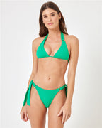 Sexy Bikini Swimwear for Women, Solid Color, Backless with Tie Detail