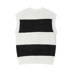 Women's knitted vest sweater spring new knitted sweater pullover tops V-neck sleeveless vest women's clothing couple casual