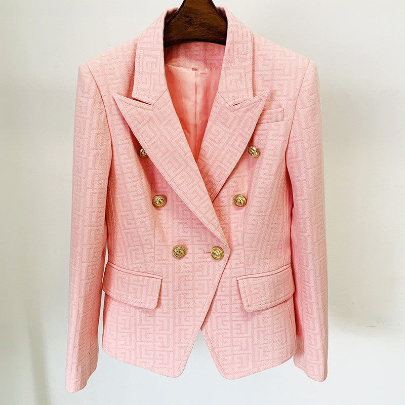 New Double Breasted Blazer Coats Women Fashion Party Club Clothes Long Sleeves Sequin Shinny Jackets Luxury Oversized