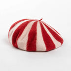 Wool Striped Beret