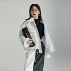 Increasingly Designer Small Fur One Piece Coat Women Fashion New Irregular Cotton Clothes in Autumn and Winter