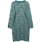 Vintage Square Collar Sweater Dress Women Designer Button Up Long Sleeve Autumn Winter Clothes Casual Traf Midi Dresses
