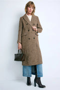 Herringbone Wool Coat