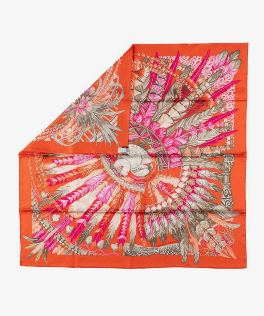 Feather square scarf