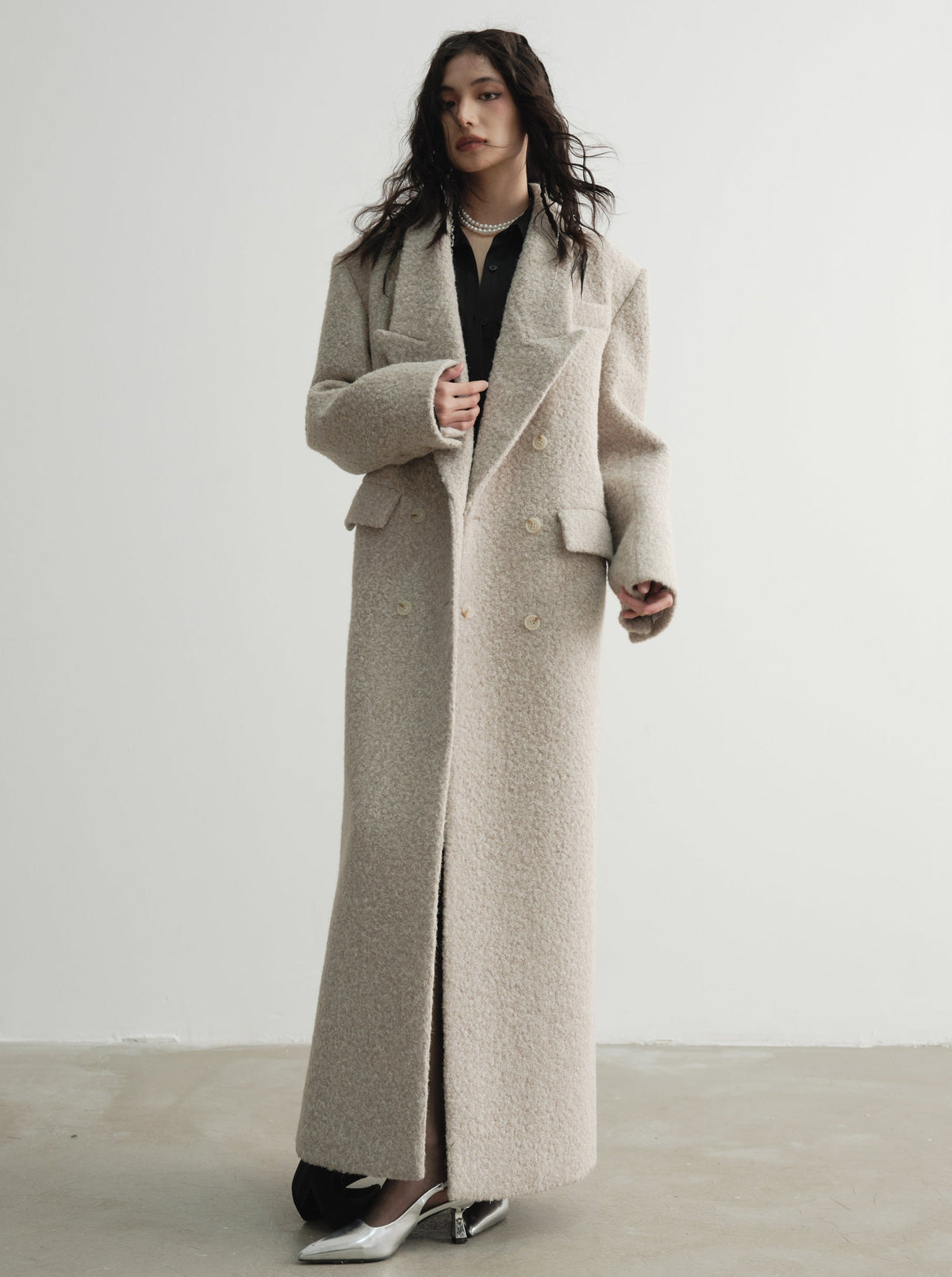 Maxi wool coat