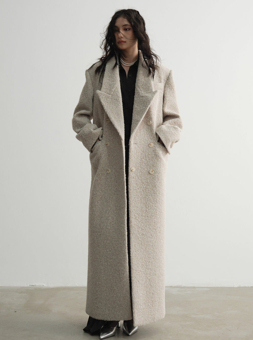 Maxi wool coat