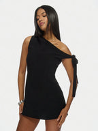 Oblique One-Shoulder Dress