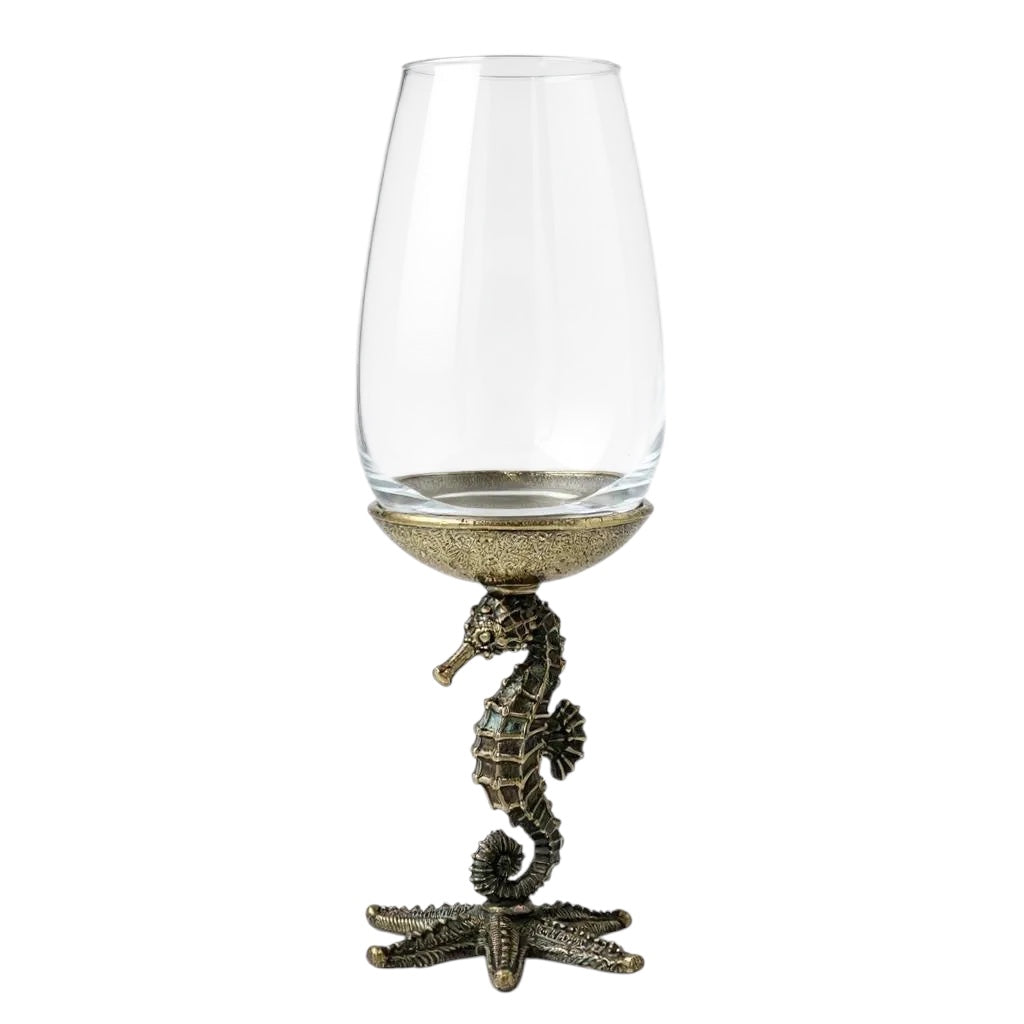 Set of 2/Set of 4 - Seahorse Wine Glasses