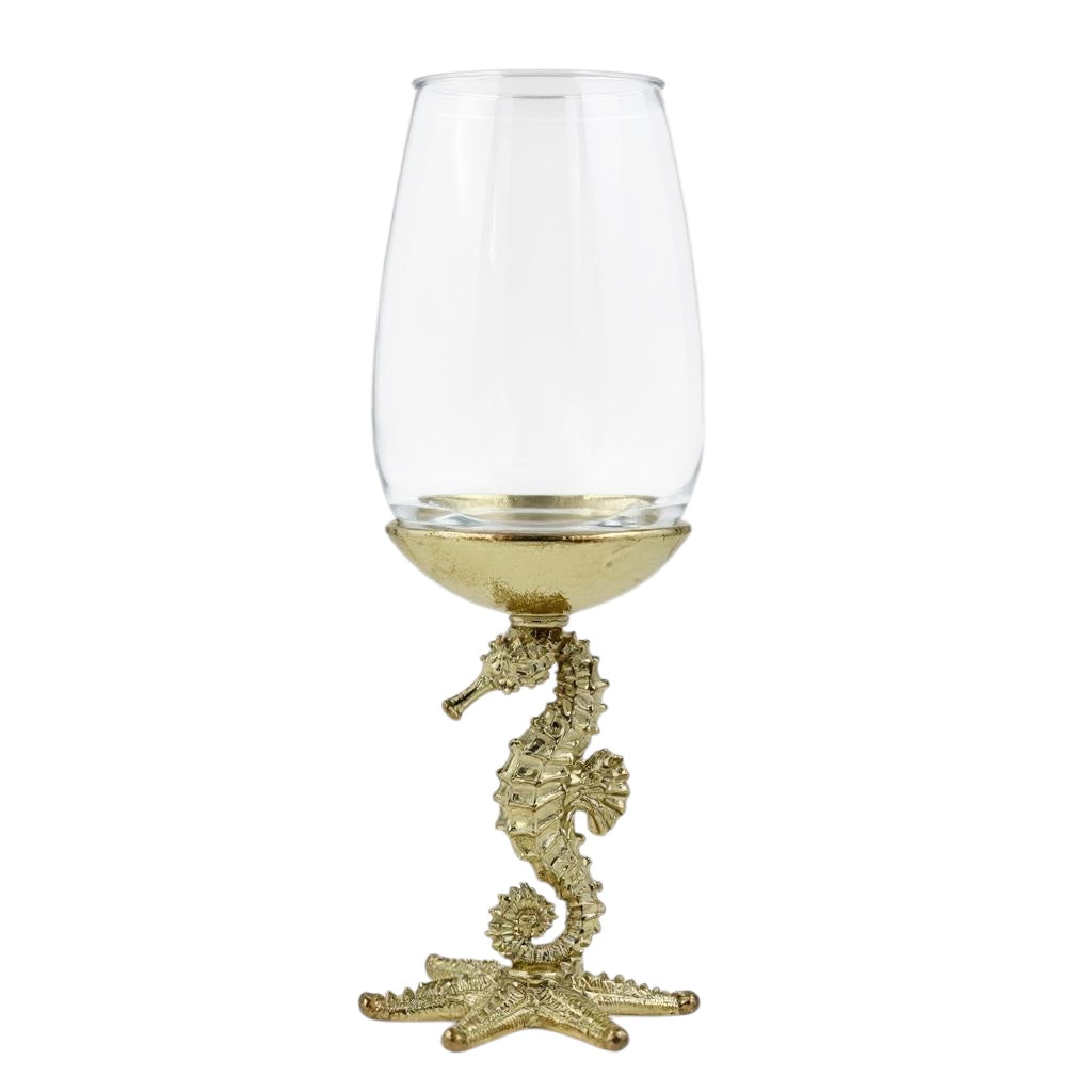 Set of 2/Set of 4 - Seahorse Wine Glasses