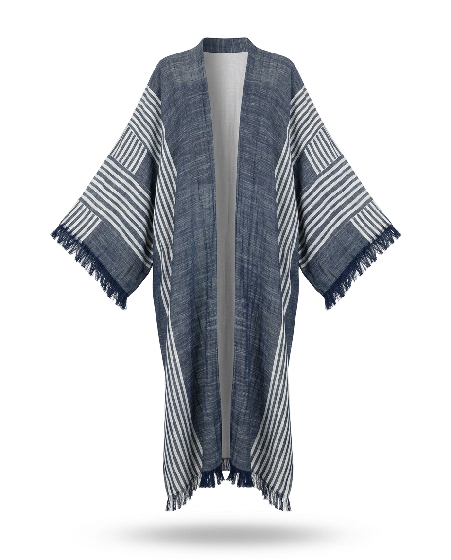 Striped Boho Kimono
