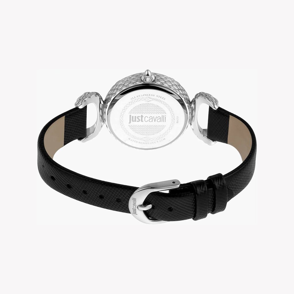 Just Cavalli Women's Leather Watch, White Dial | Jc1l148l0015