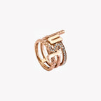Just Cavalli Rose Gold Brass Ring