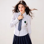 Academic Fit Shirt for Women, Spring New Design, Unique Inner Layer Blouse, Basic Top