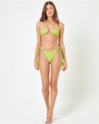 Sexy Bikini Swimwear for Women, Solid Color, Backless with Tie Detail