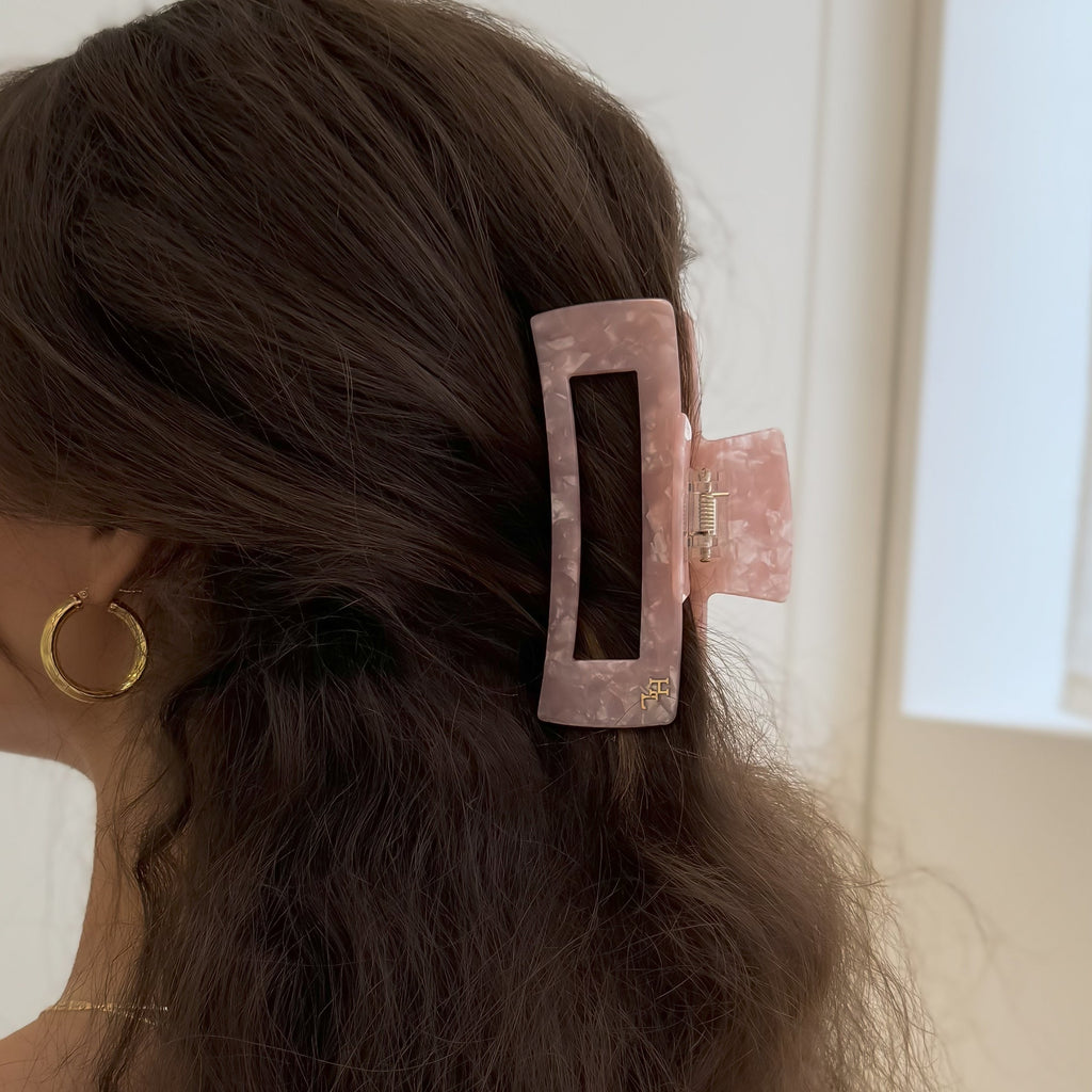 Ecofriendly Acetate Large Claw - Pink