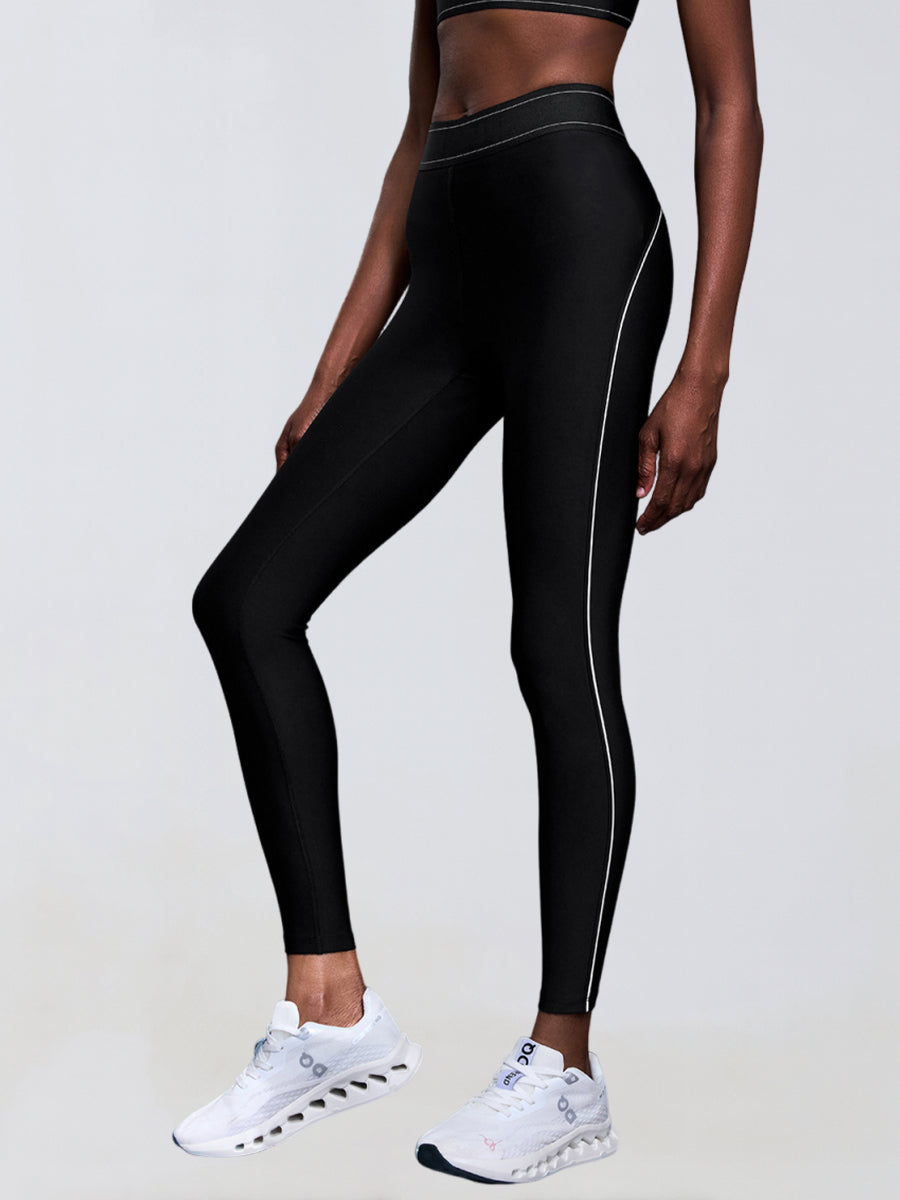 Contrast Waist Sculpt Leggings