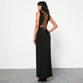 Pure desire sexy dress with backless design and high waist long skirt