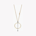 Just Cavalli Women's Silver Brass Necklace, Gold & Silver Finish | Jcnl00410300