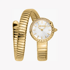Just Cavalli Gold Stainless Steel Watch, Silver Dial | Jc1l301m0025