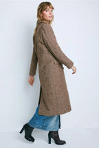 Herringbone Wool Coat
