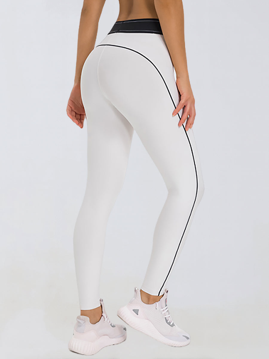 Contrast Waist Sculpt Leggings