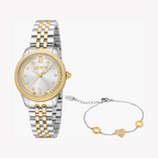 Just Cavalli Two-Tone Watch, Silver Dial | Jc1l315m0085