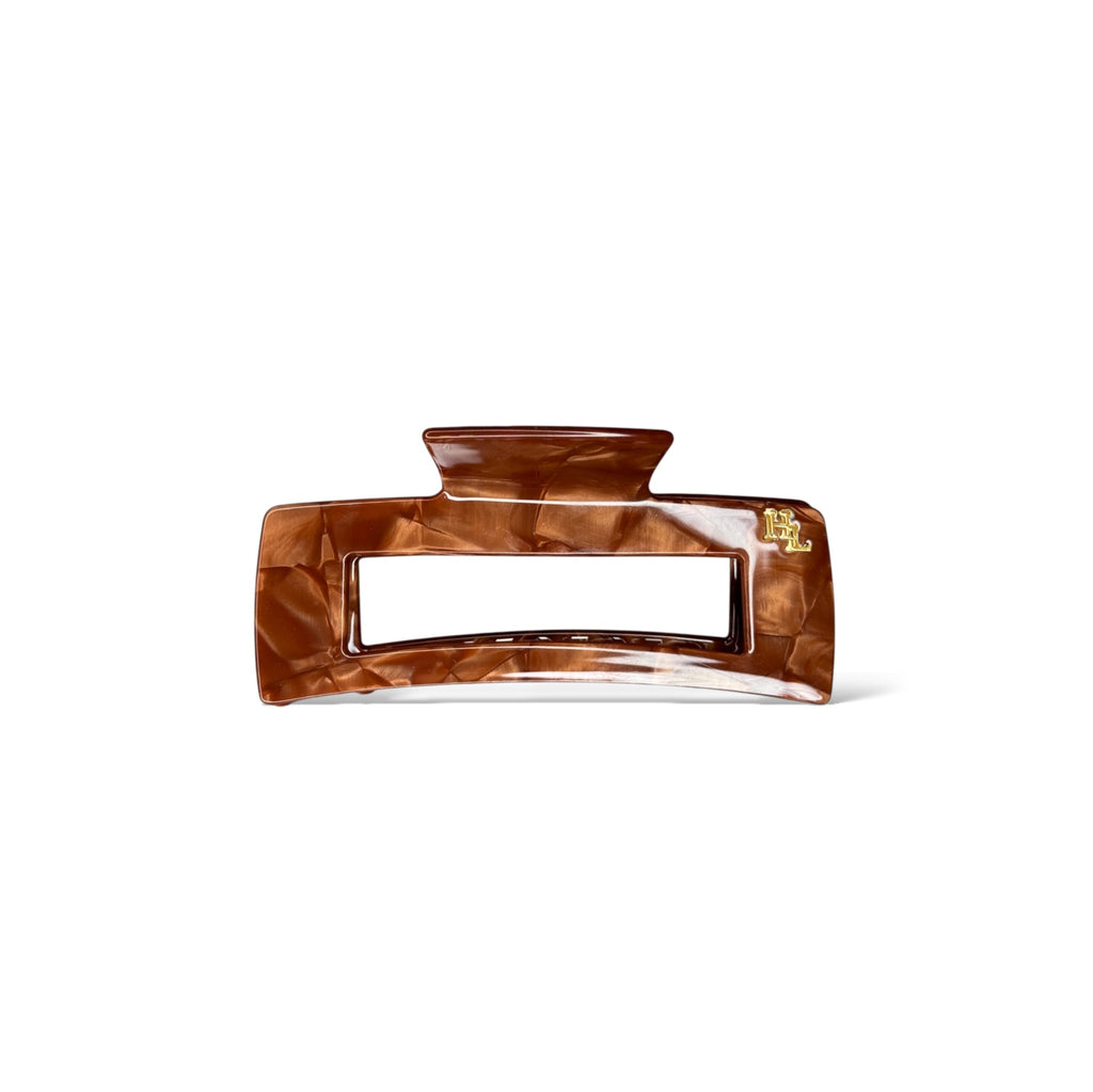 Ecofriendly Acetate Large Claw - Chocolate